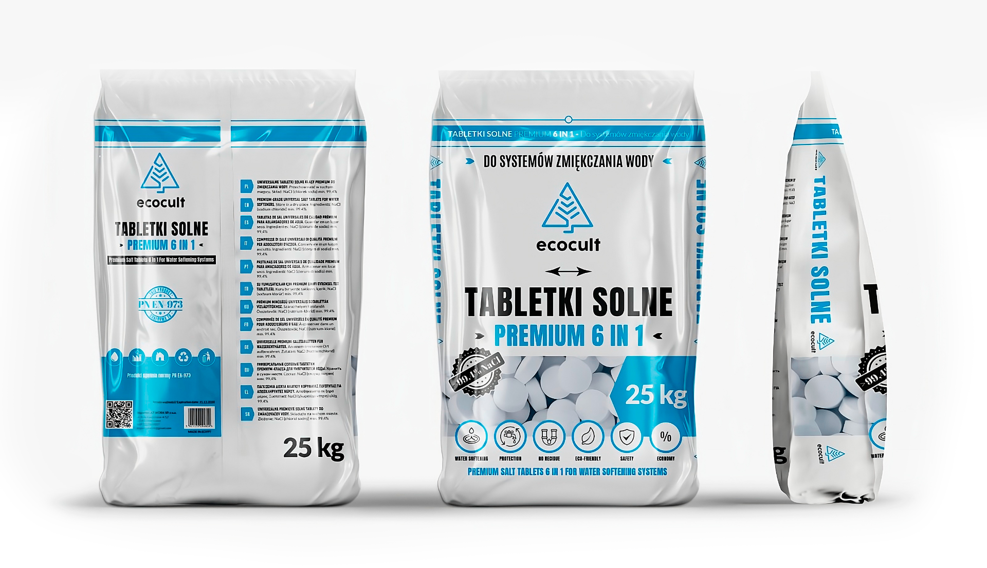 Packshot — worek Ecocult 25 kg na białym tle